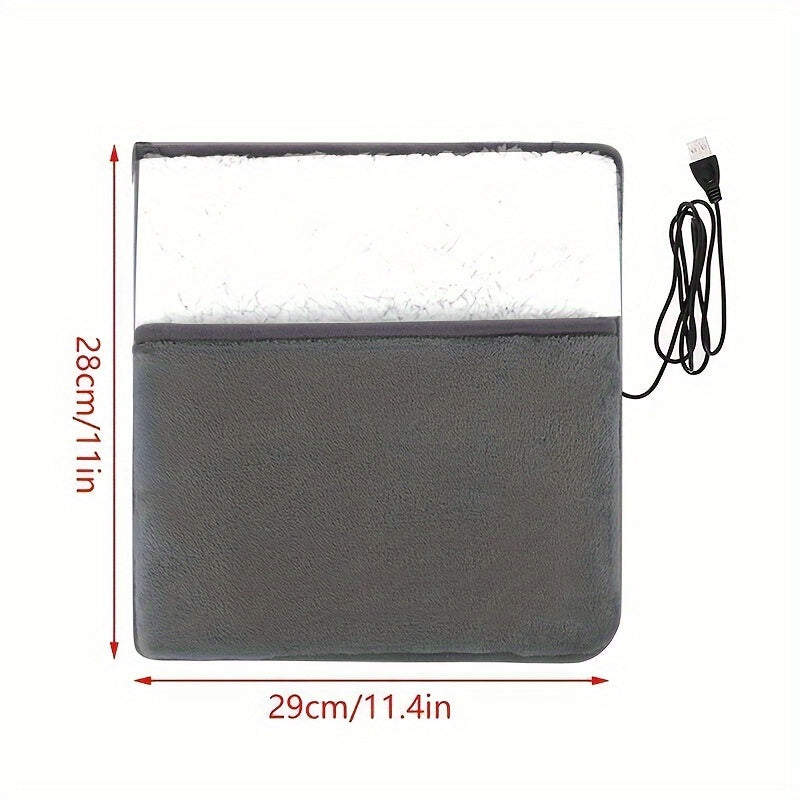 USB-Powered Portable Foot Warmer Low Voltage Heating Pad Winter Cozy Durable