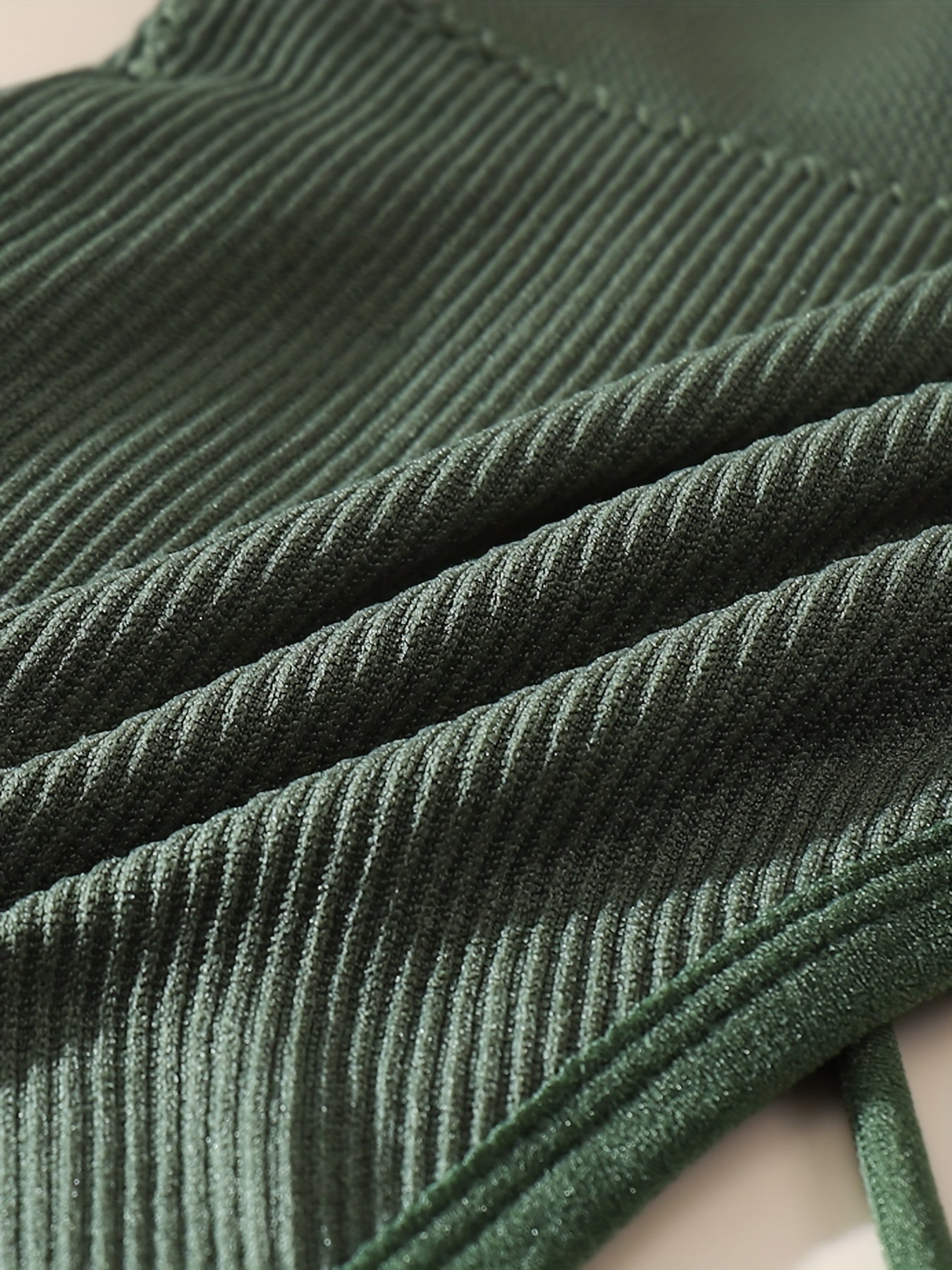 Set of 4 Women's Wireless Ribbed Bras Comfortable Lingerie