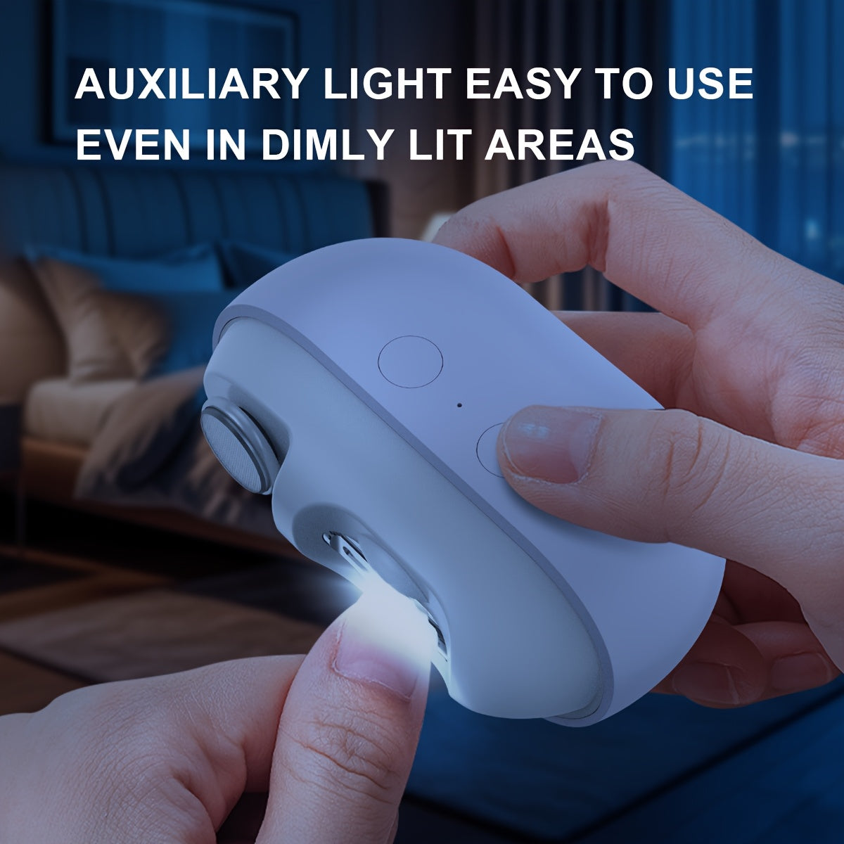 Electric Nail Clipper for Hands and Feet USB Rechargeable with 36V 500mAh Lithium Battery