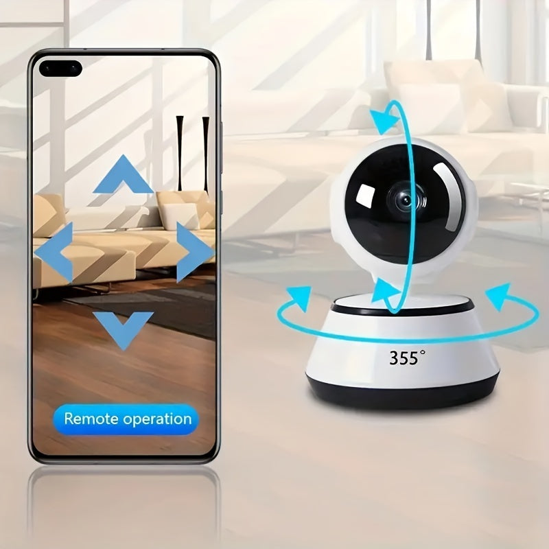 Smart WiFi Security Camera 720P HD Night Vision Two-Way Audio USB Power