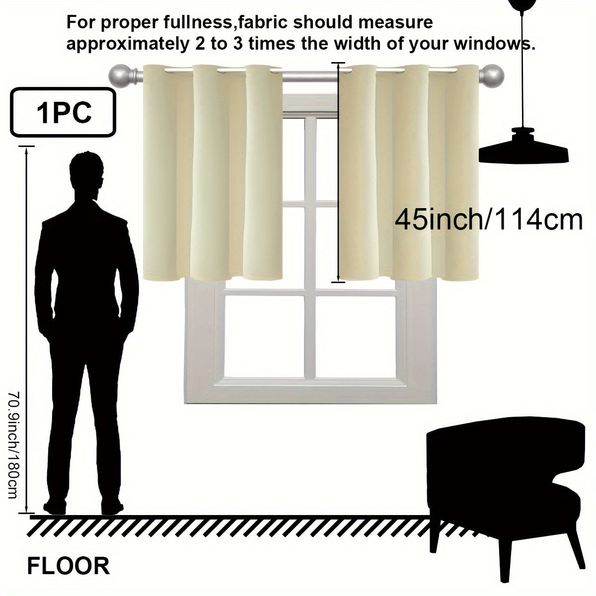 Insulation Blackout Circle Curtains for Bedrooms and Living Rooms Noise Blocker