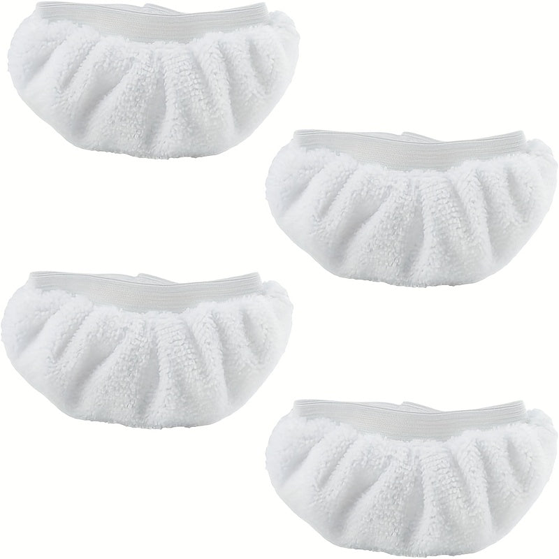 Set of 4 Reusable Microfiber Steam Mop Pads for Handheld Steam Cleaners