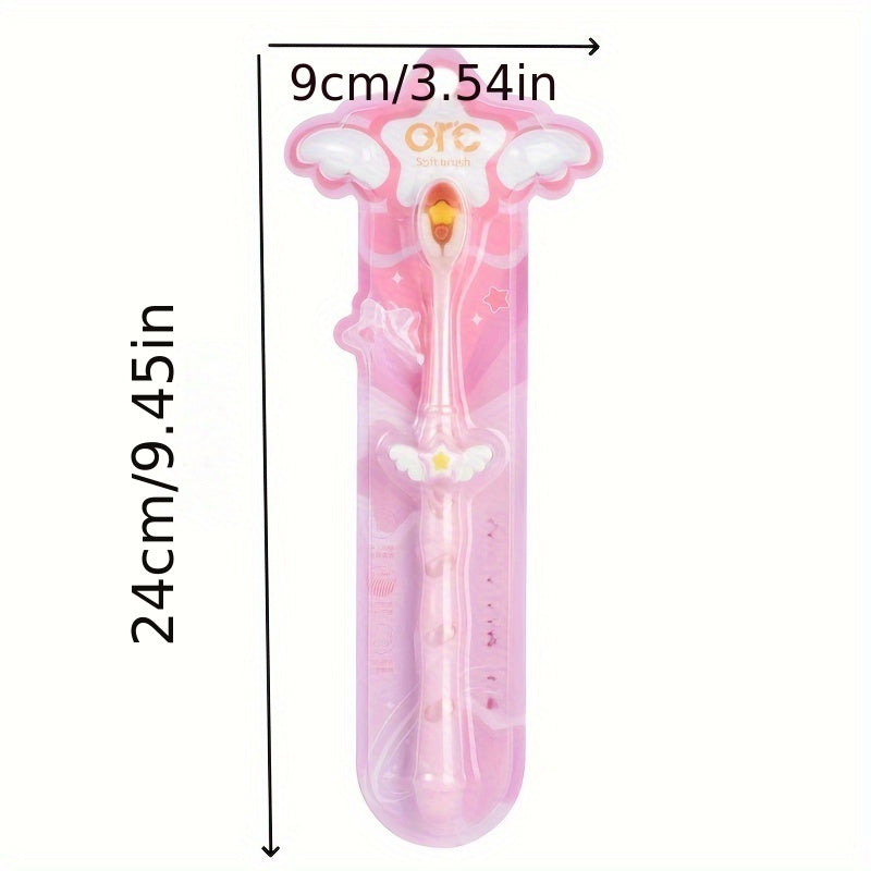 Adult Women Soft Bristle Toothbrush Wide Head Non-Slip Handle