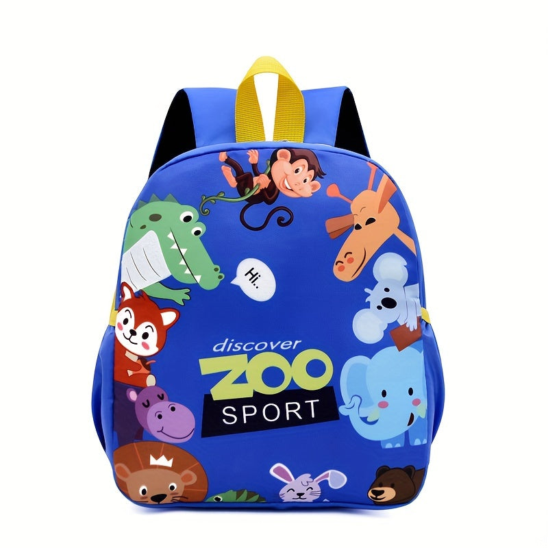 Kids' Nylon Backpack for Boys and Girls Ages 3-14 with Embossed Design and Multiple Zippers