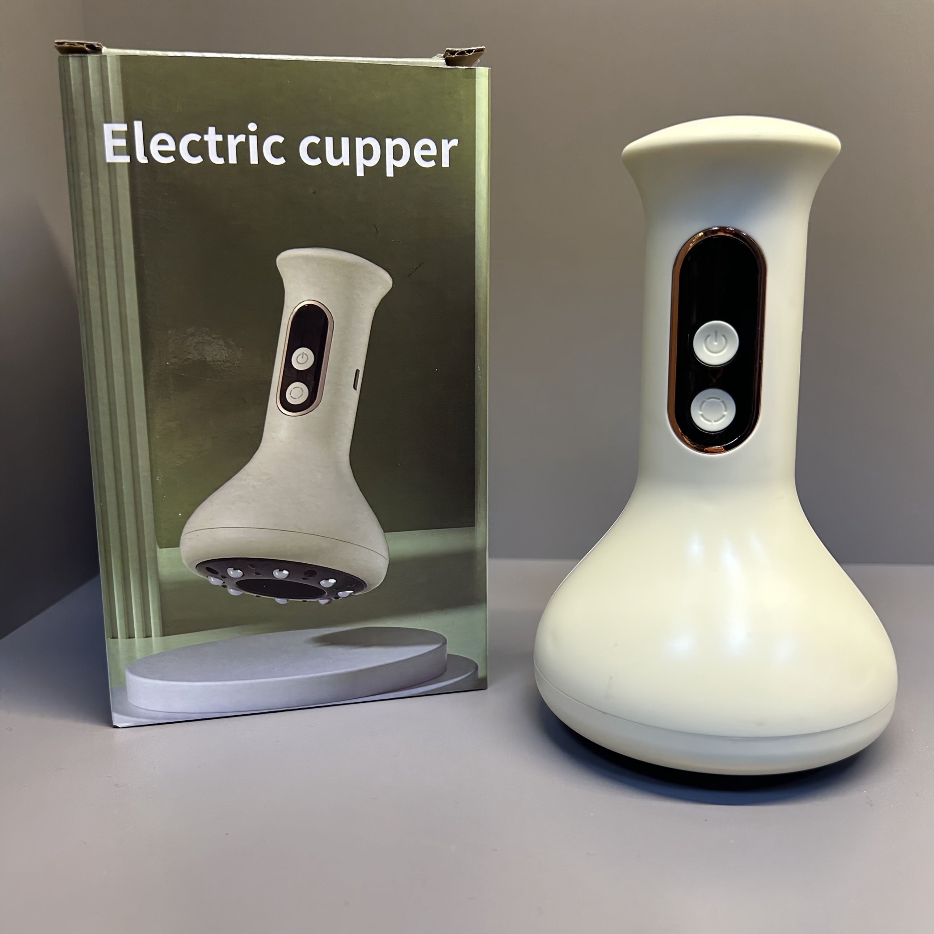 Portable Cupping Massage Device with Adjustable Intensity Heat Compression 9 Levels