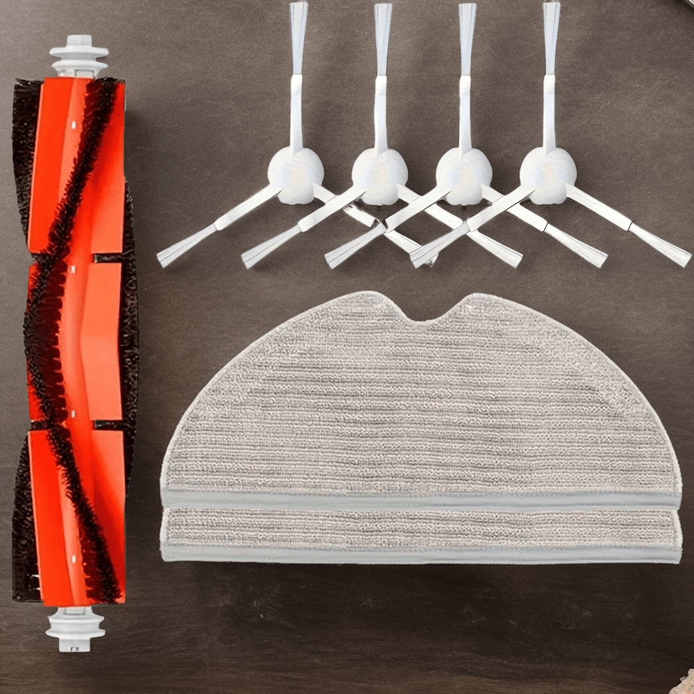 Robotic Vacuum Accessories Kit 8 Pack Compatible with 1C 2C 1T Side Brushes Mop Pads