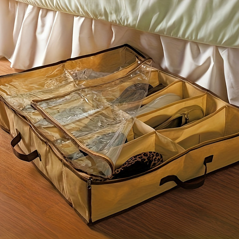 Пластиковая коробка для обуви с 12 отделениями, пылезащитный и влагозащитный контейнер для хранения