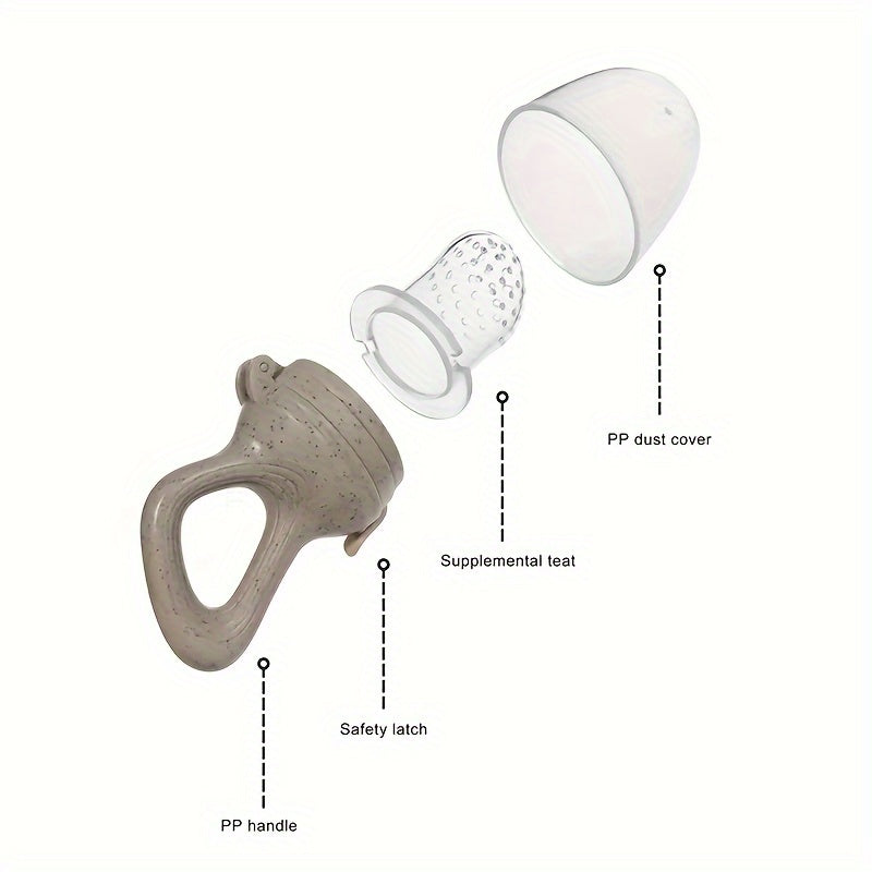 Baby Food Feeder Set with 3 Soothing Items Fruit Feeder Teething Toy BPA-Free Silicone
