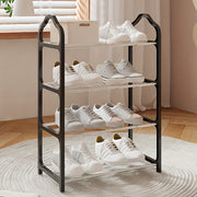 4-Tier Shoe Rack Organizer Dust-Proof Space Saver for Home Dorms