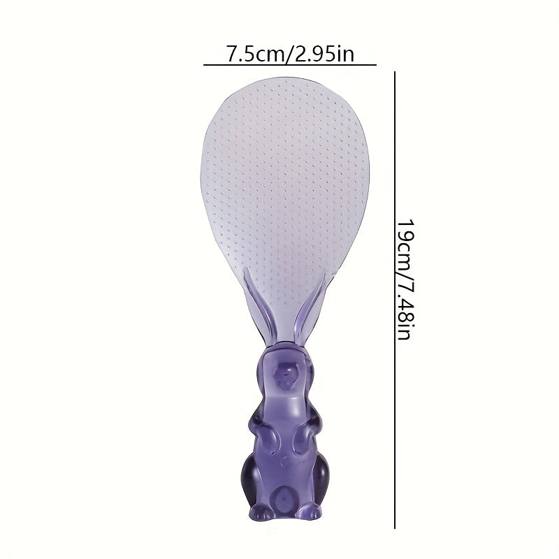 Crystal Rabbit Design Spoon for Rice Cooking Kitchen Utensil