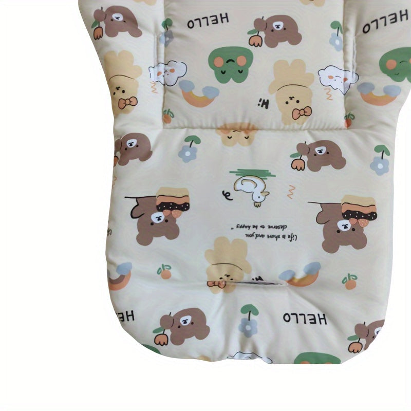 Infant Stroller Cushion Pad Soft Thickened Polyester Fiber for Baby Strollers and High Chairs