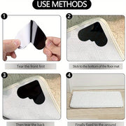 Non-Slip Carpet Grippers Sticker Set for Tiles and Wood Floors, 4-32 Pieces