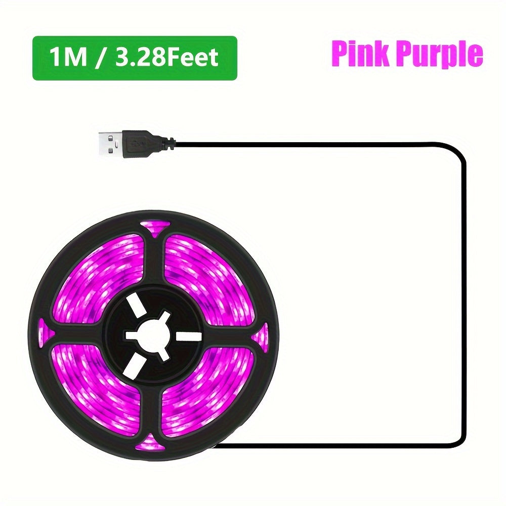 USB Powered LED Grow Light Strip 2m 5m Full Spectrum Indoor Plant Greenhouse