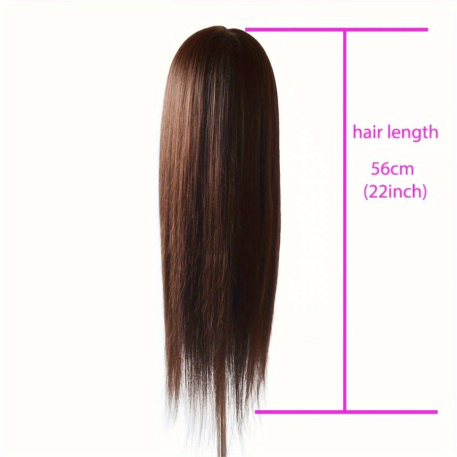 Unisex Professional Mannequin Head with 85% Human Hair for Hair Styling Practice