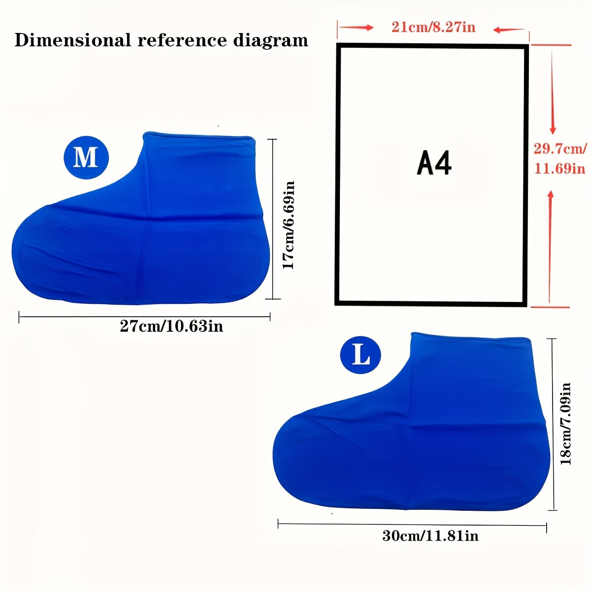 Unisex Waterproof Silicone Rain Boot Covers Reusable Durable Outdoor