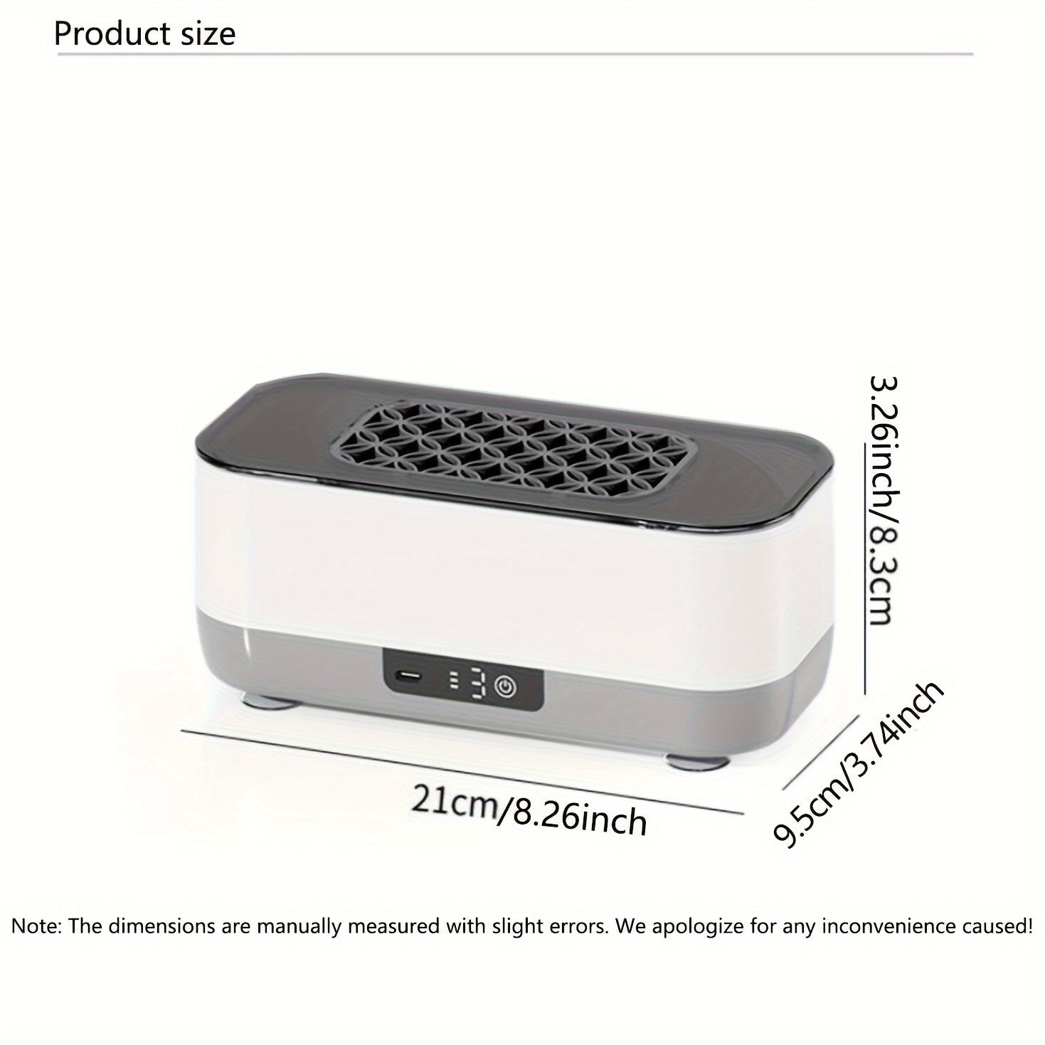 USB Rechargeable UV Glasses Cleaner with 360° Rotating Design and Adjustable Settings