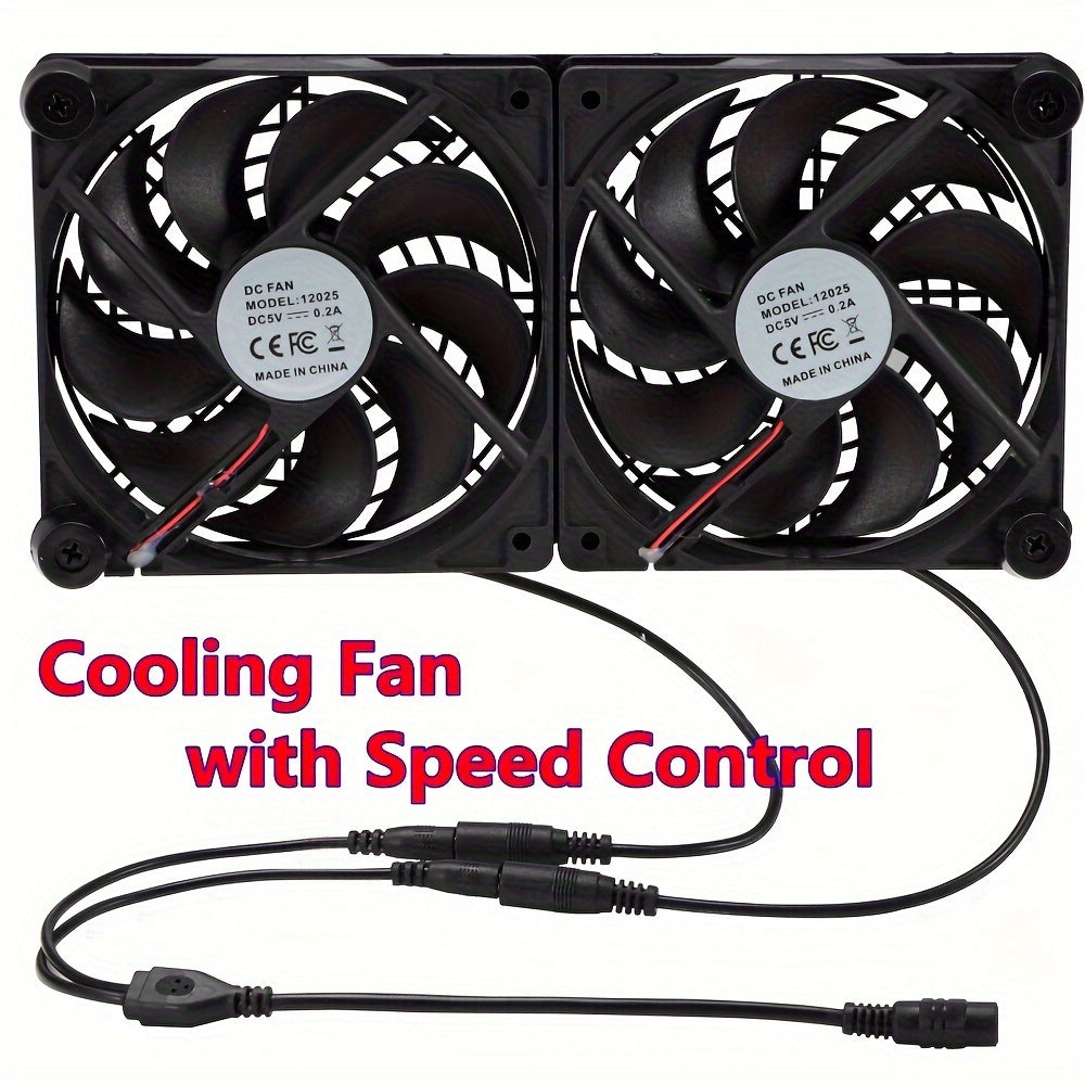 3 Pack 120mm Computer Fans for Cooling Cabinets Servers and Workstations