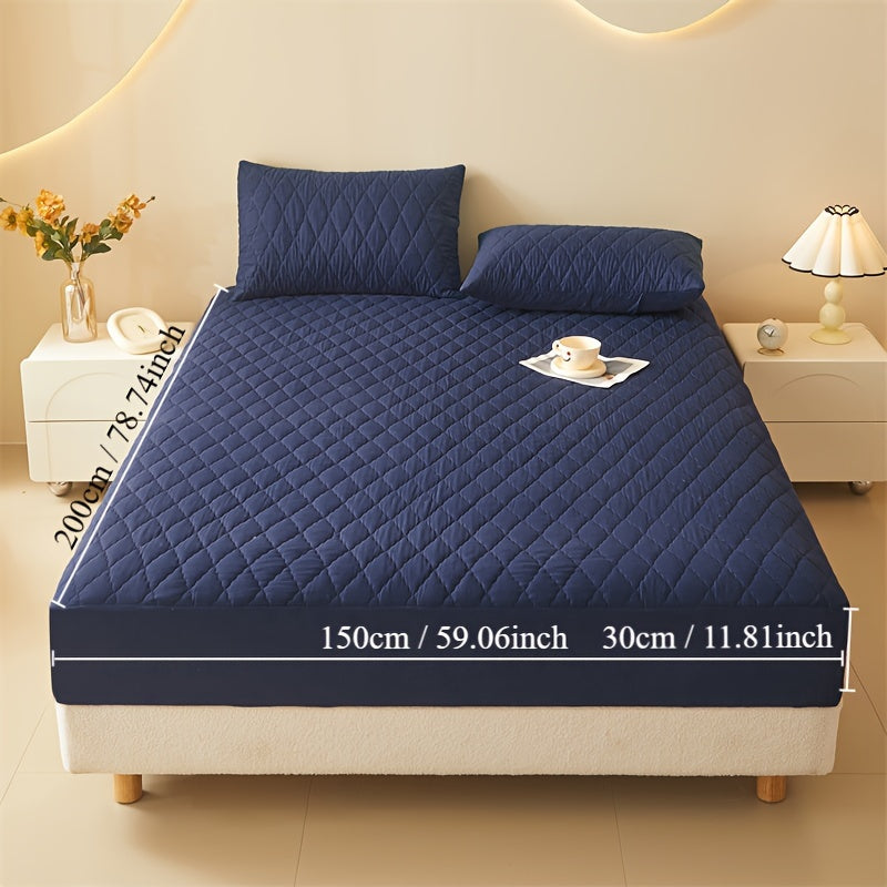 Waterproof Fitted Sheet Dust and Stain Resistant Machine Washable for Bedroom and Hotel