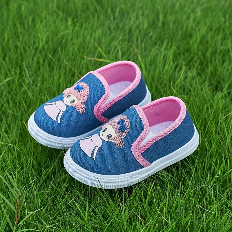 Girls' Cartoon Sneakers Breathable Lightweight Casual Shoes for Kids