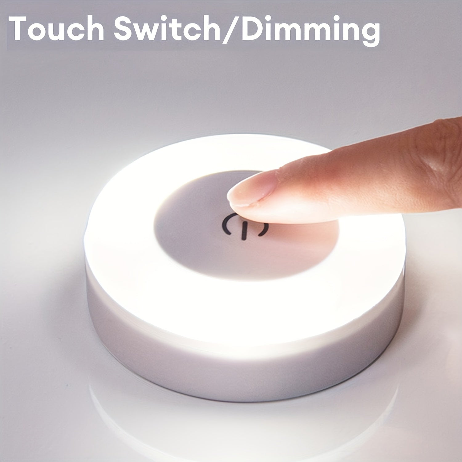 Touch-Sensitive LED Night Light with Adjustable Brightness for Bedroom and Home Lighting