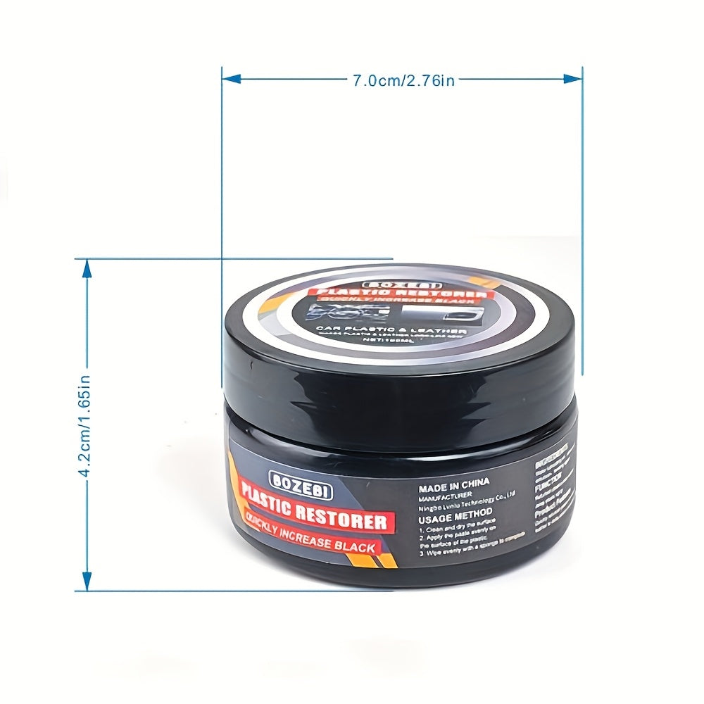 100g Car Interior Renovation Wax for Leather Plastic Dashboard Seats