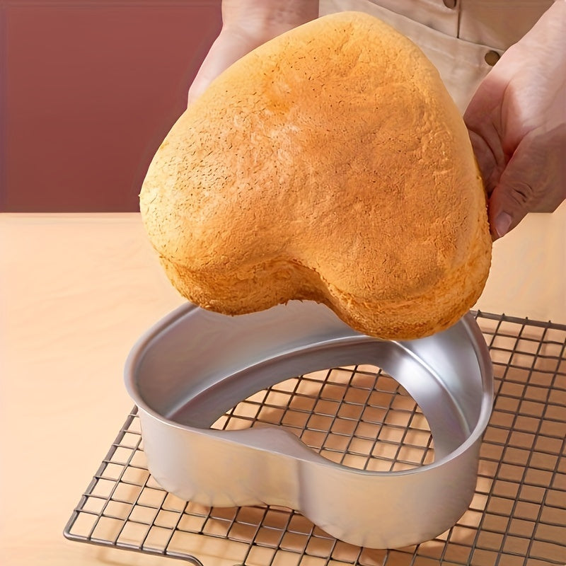 Heart-Shaped Anode Cake Pan and Loose Bottom Cake Molds Set, Non-Stick, Oven Safe, Halloween Baking