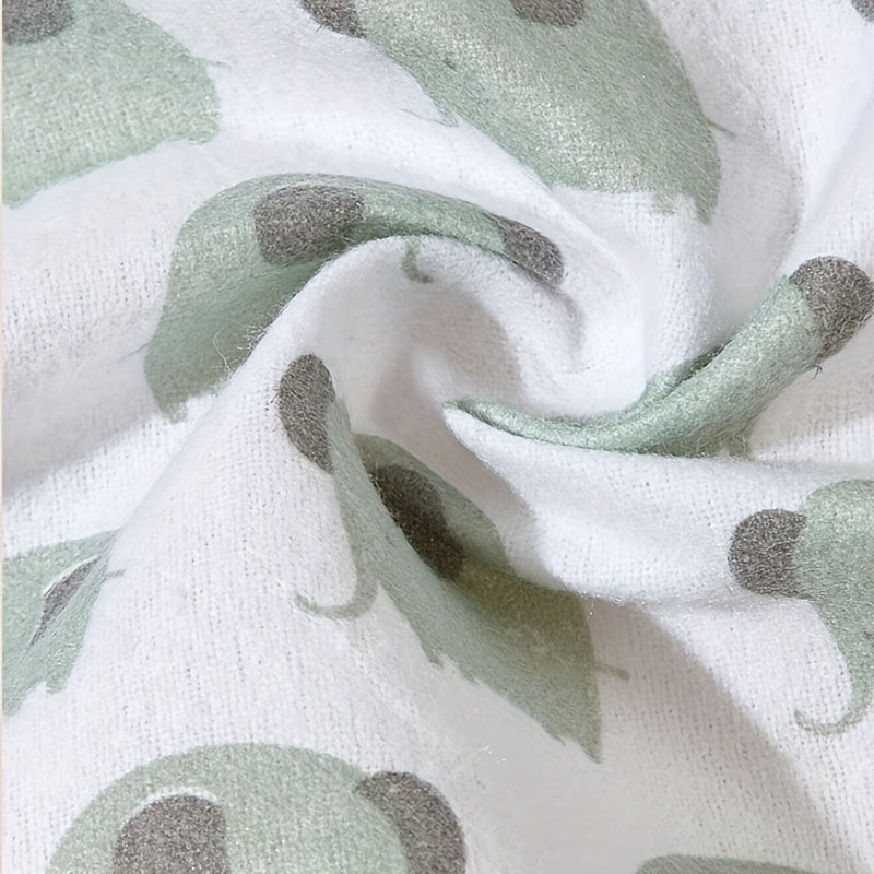 Set of 4 Soft Flannel Swaddle Blankets for Newborns and Nursery