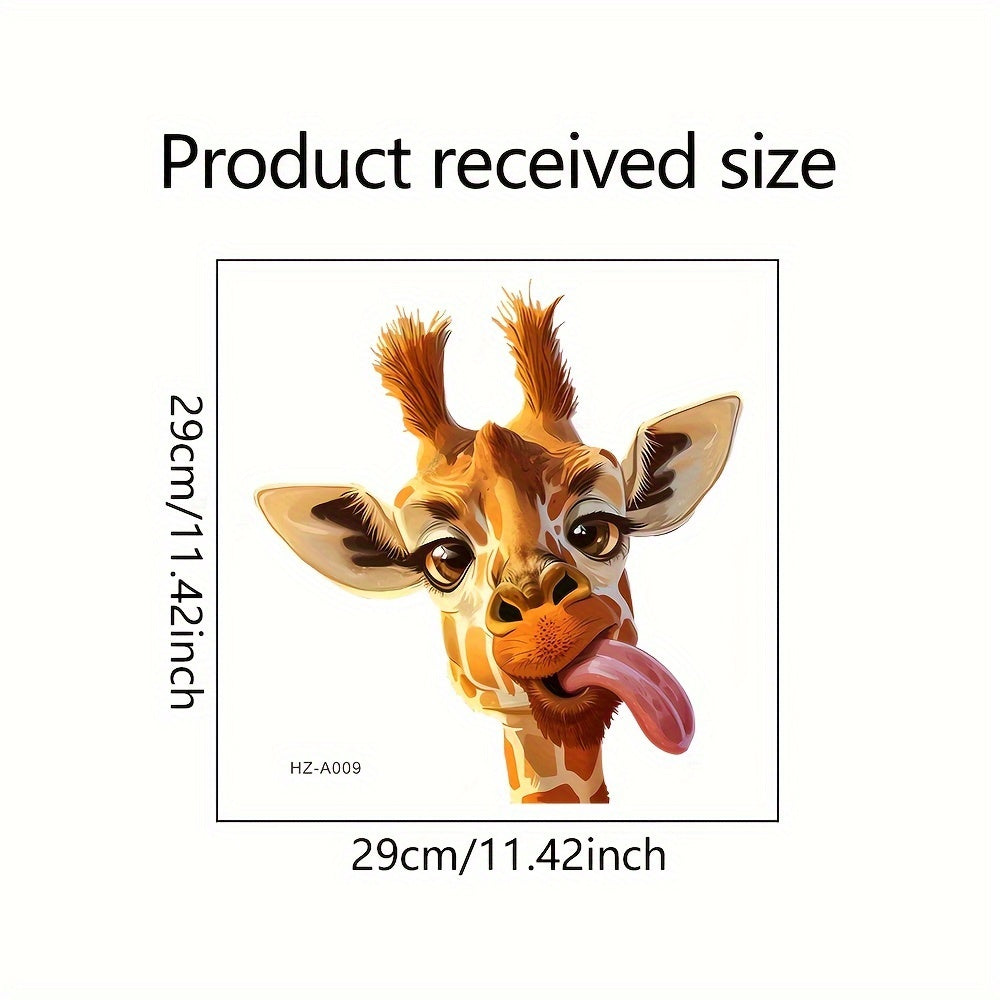 Giraffe Window Decal Removable Sticker for Glass Living Room Bedroom Decor