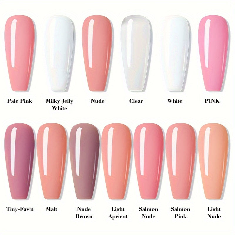 UV/LED Soak Off Nail Gel Nude Pink for Nail Extensions and Art