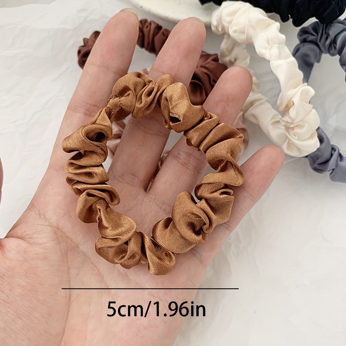 Women Silky Hair Scrunchies Pack of 6 Elastic Hair Ties Hair Accessories
