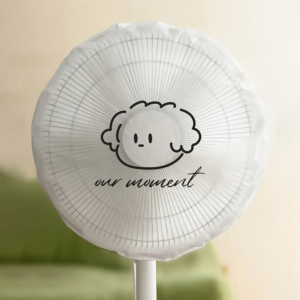 Милый дизайн ангела, защитный чехол для электрического вентилятора с принтом "Наш момент", вертикальная подставка для домашнего использования