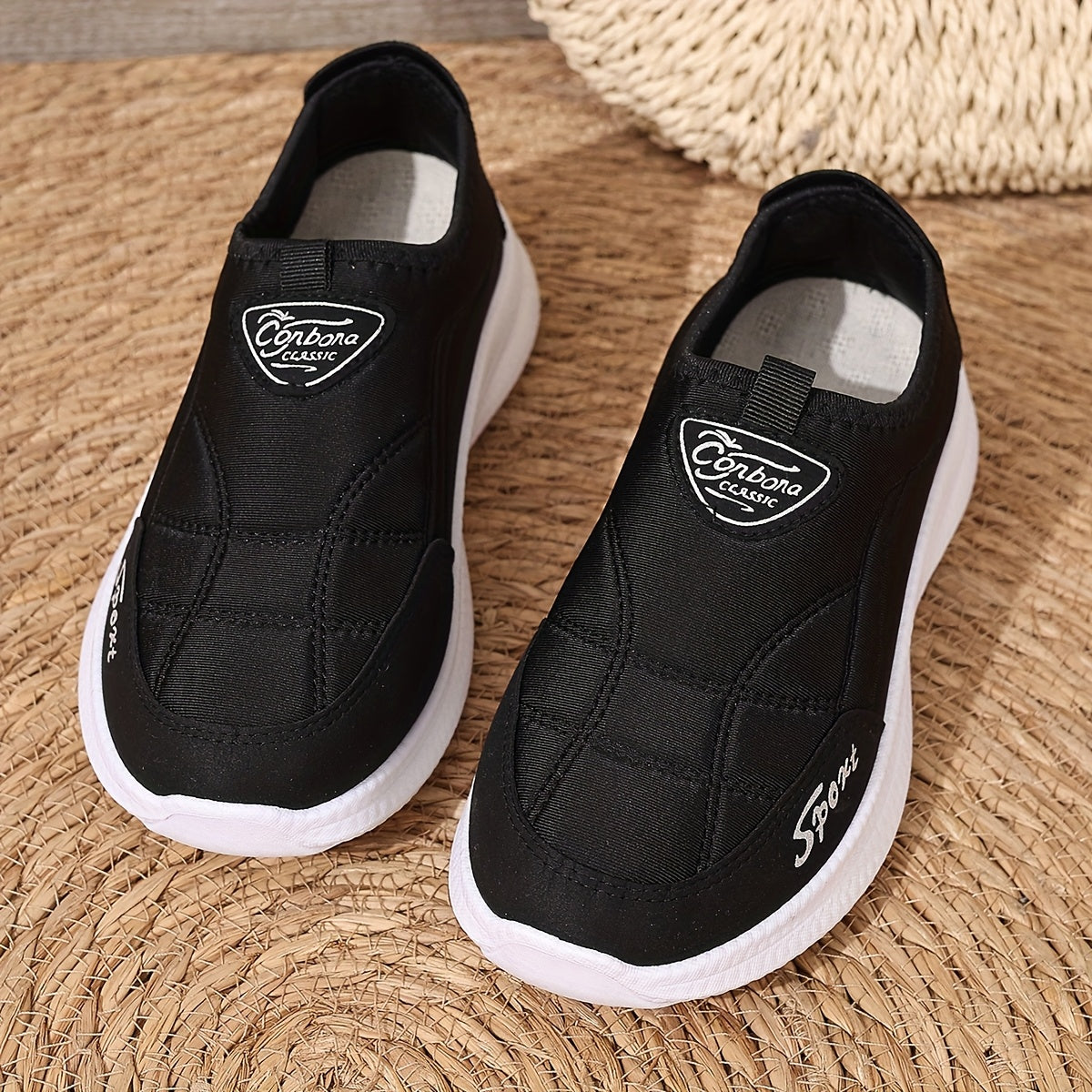 Ayollar uchun kundalik slip-on sport poyabzali, engil yugurish poyabzali, barcha mavsumlar uchun