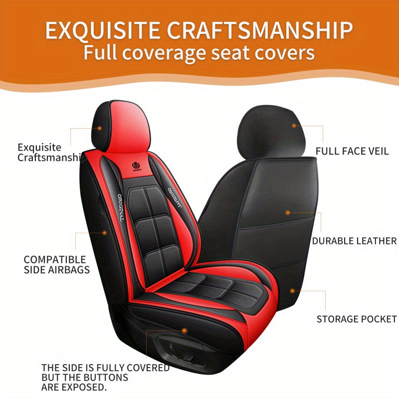 Lightweight All-Season Luxury Car Seat Cover for Five-Seat Vehicles