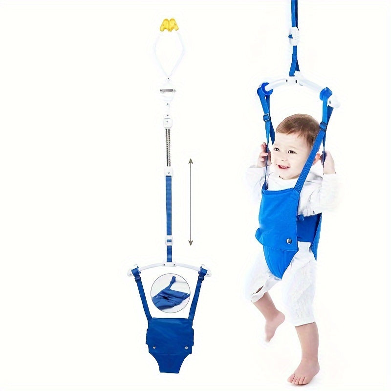 Children's Walking Harness with Seat Blue Nylon Indoor Outdoor Activity