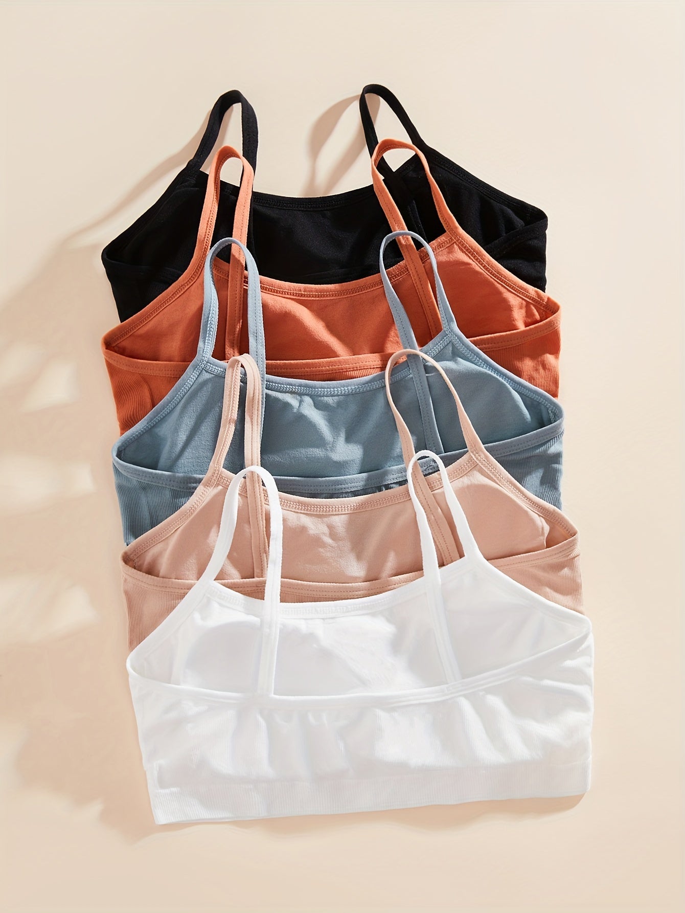 Women's Cotton Solid Bras Comfortable Breathable Lingerie Underwear