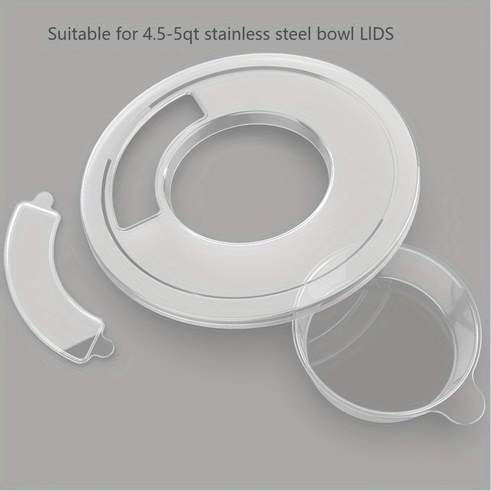Plastic Bowl Lid for 4.5-5 Qt Kitchen Stand Mixers Spill-Proof Dishwasher Safe