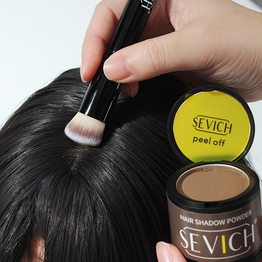 Ayollar uchun suv o'tkazmaydigan kukunli soch chizig'ini yashiruvchi to'plam, cho'tkali