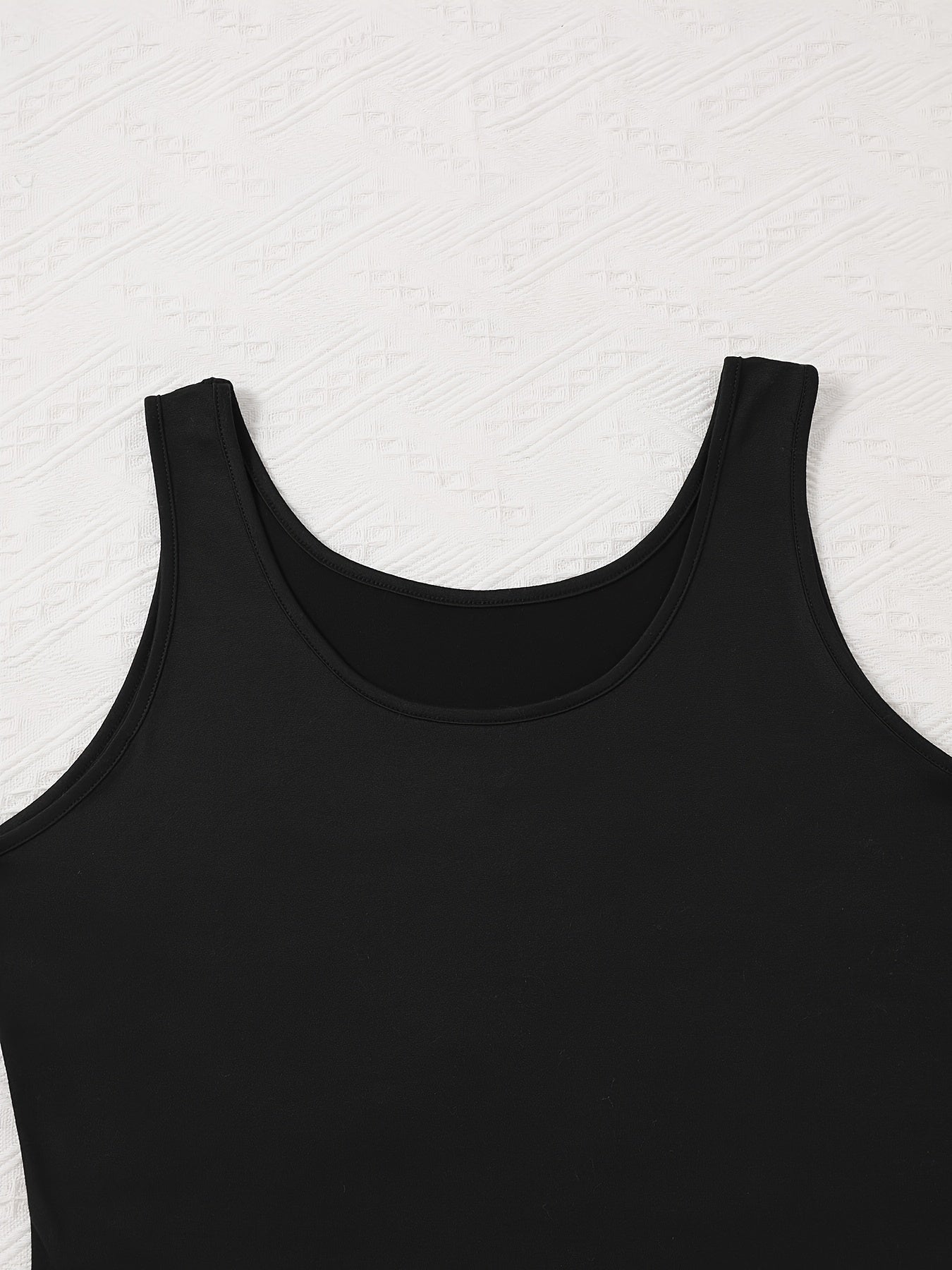 Women's Lounge Tank Tops Pack Plus Size Solid Round Neck Slim Fit Sleepwear