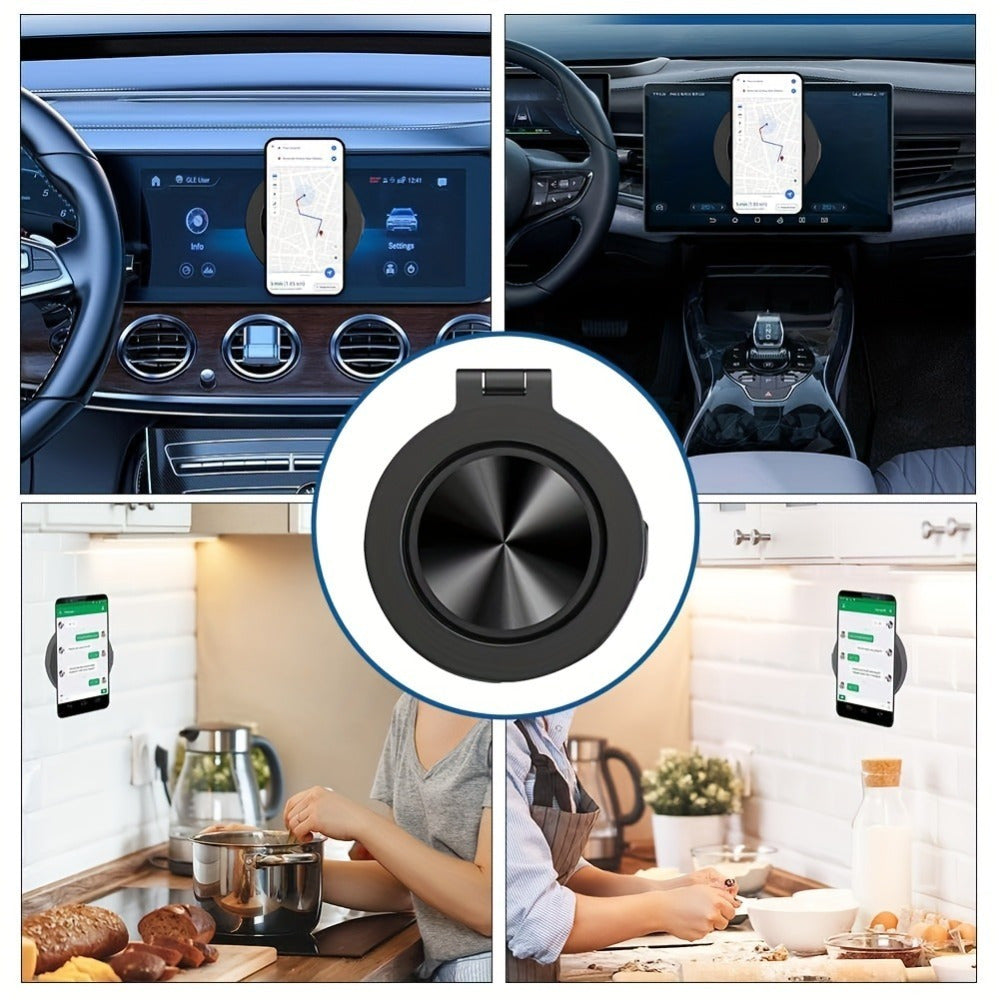 Universal Magnetic Phone Holder for Cars and Smooth Surfaces with Strong Suction