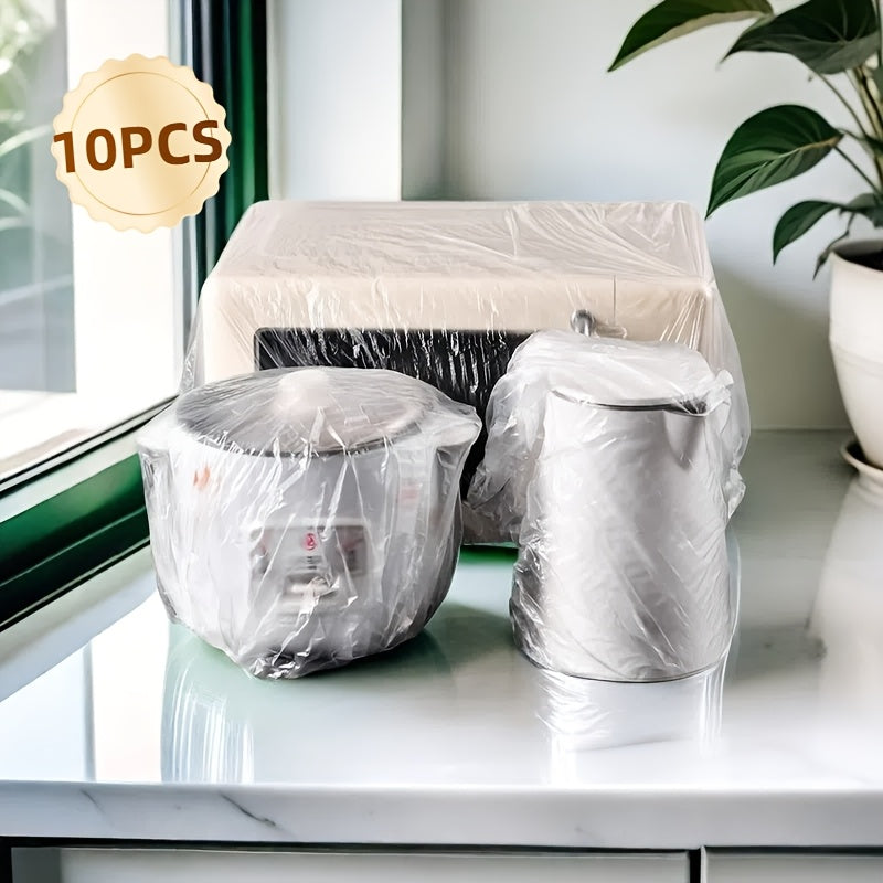 10 шт. сверхбольших толстых одноразовых защитных чехлов для пыли с эластичными краями для домашнего хранения и бытовой техники