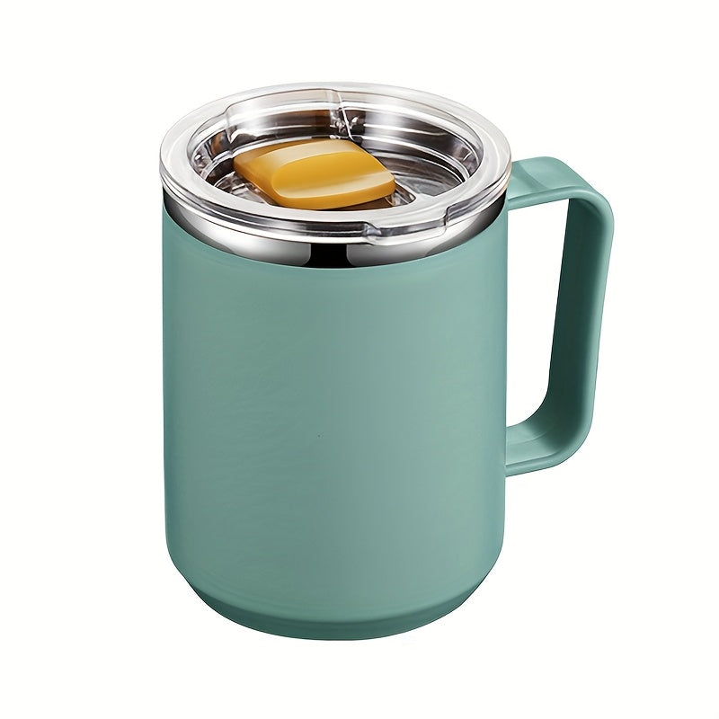 Colorful Insulated Coffee Mug with Handles Lids Double Wall Vacuum for Office Outdoor School