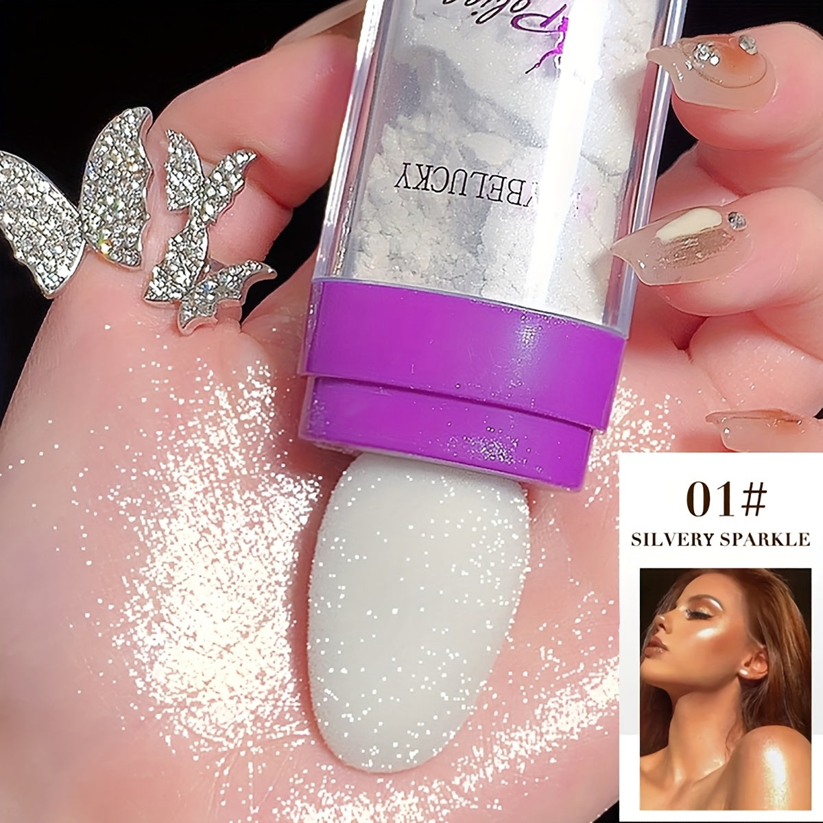 Germany 3 Color Fairy Glow Highlighter Stick for Face Body Brightening and Makeup