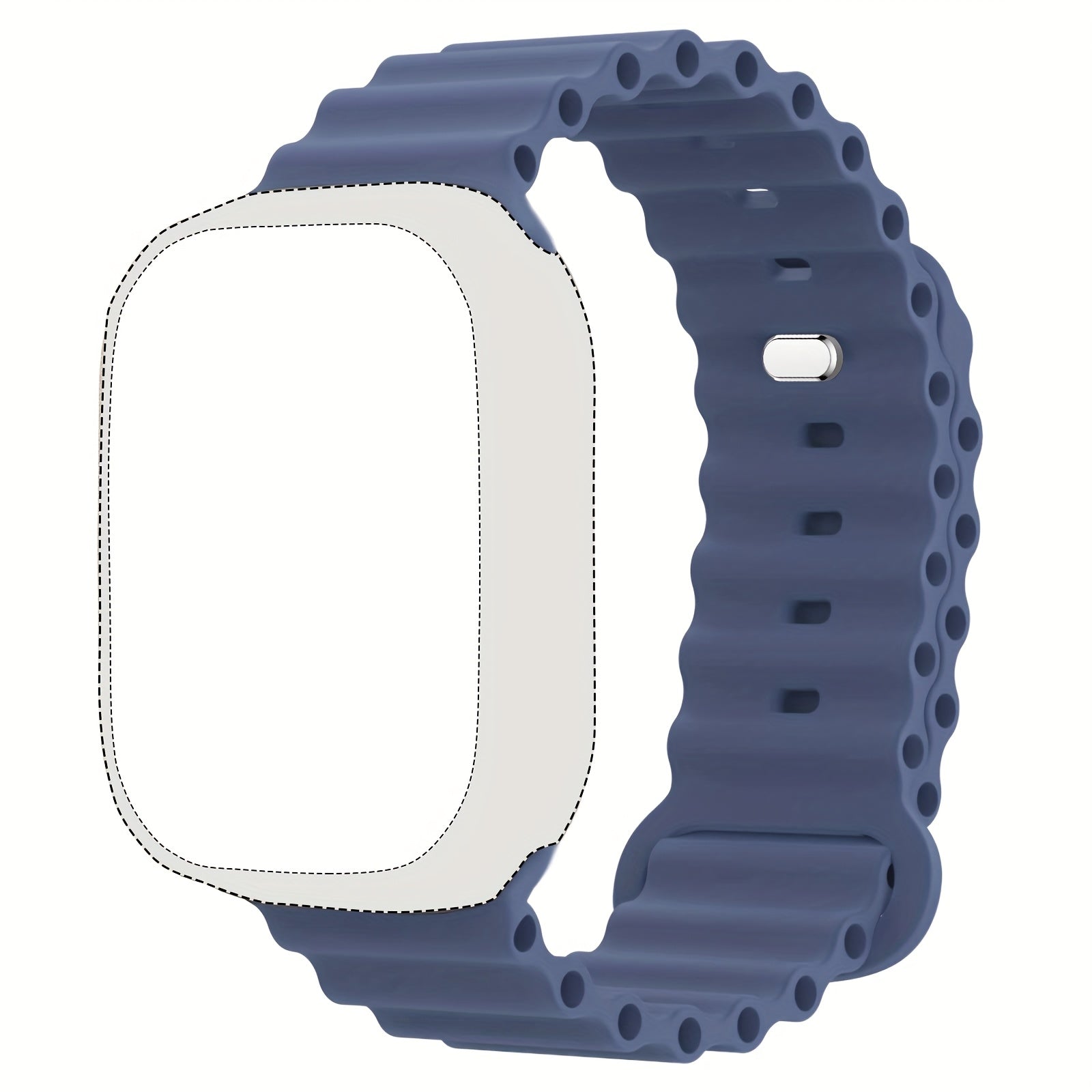 Silicone Sport Band for Apple Watch Ultra Series Waterproof Breathable Compatible with 45mm 46mm 44mm 42mm 49mm Men Women