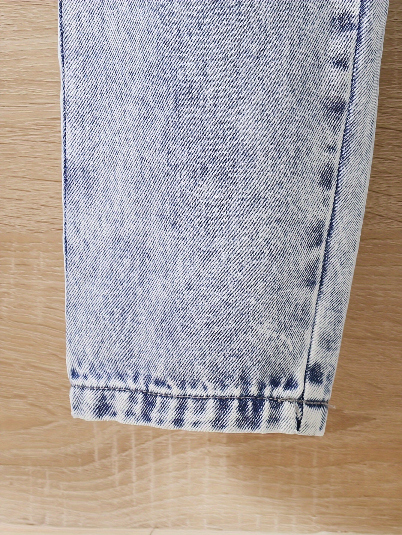 Girls' Denim Jeans Ripped Long Tapered Fit All-Season Casual