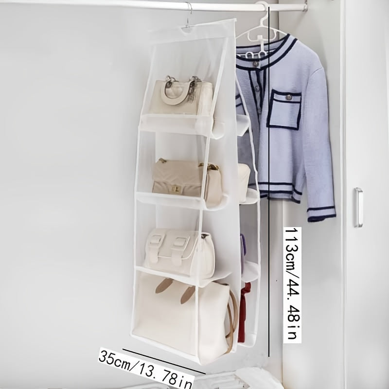 Hanging Organizer for Handbags Purses Multi-Layer Space Saver Closet Storage