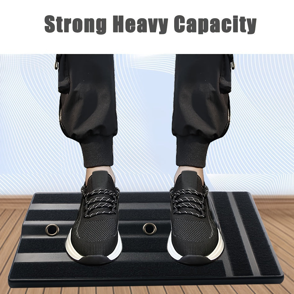 Lightweight Black Guitar Pedal Board with Non-Slip Surface and Hidden Power Supply