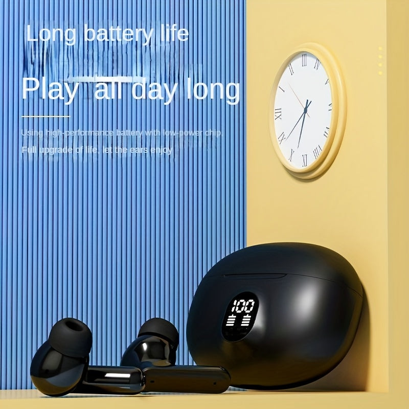 Auriculares inalámbricos TWS 2025 In-Ear con pantalla clara y sonido estéreo HiFi para deportes y juegos