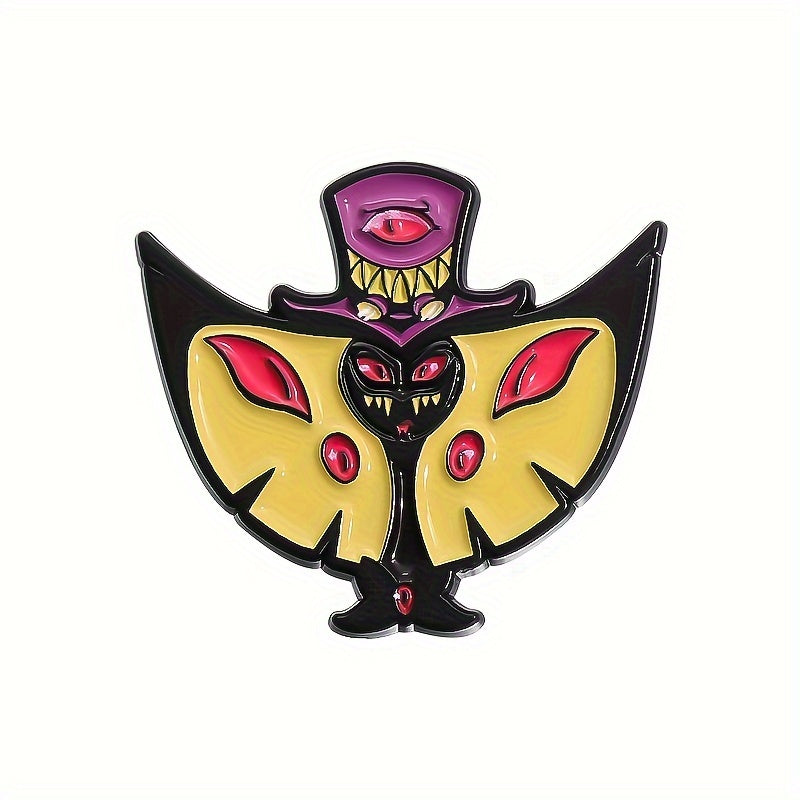 Vampire Bat Enamel Pin for Men Halloween Backpack Hat Brooch Decorative Accessory