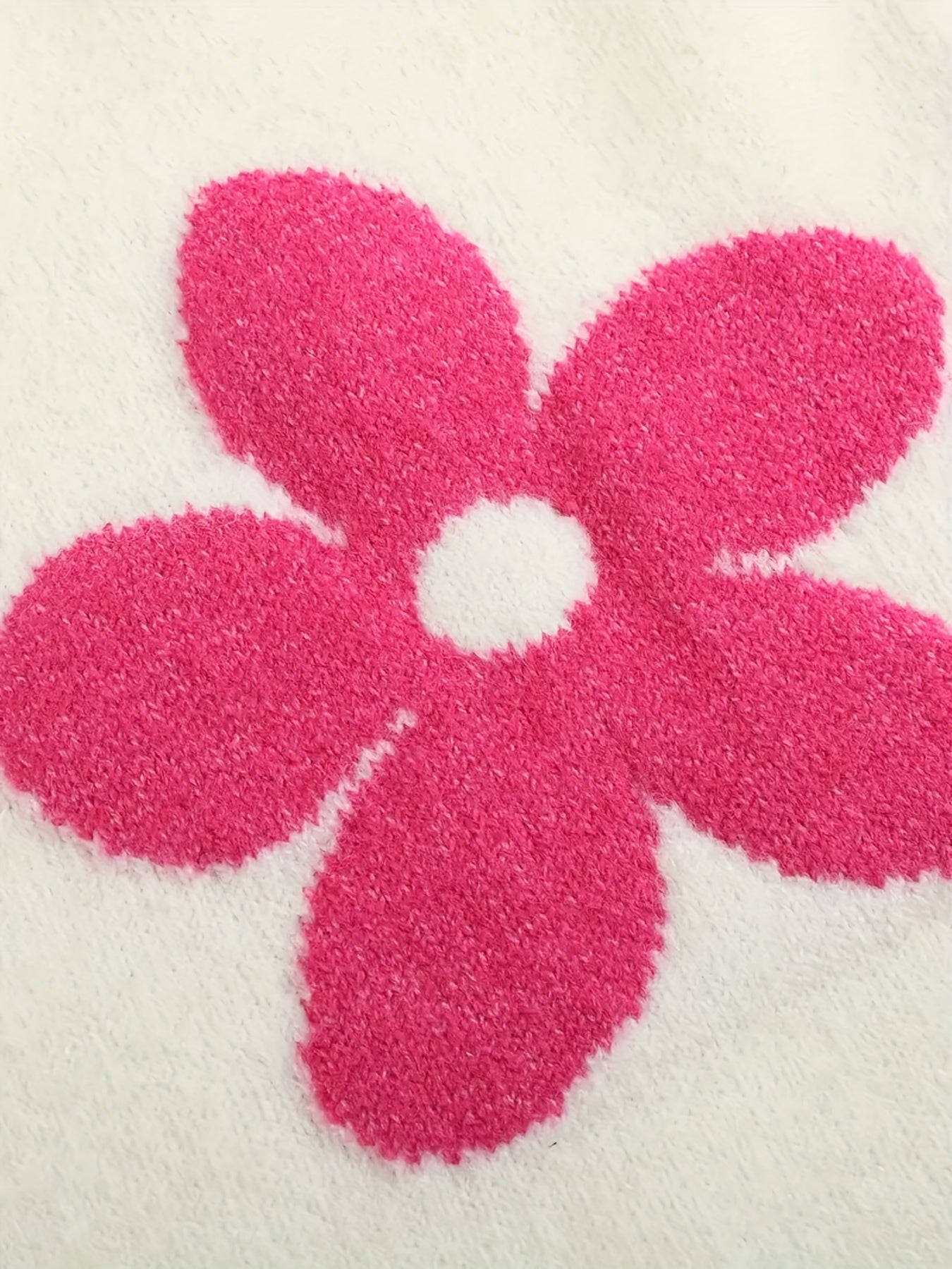 Women's Floral Jacquard V-Neck Cardigan Casual Loose Midi Lantern Sleeve Sweater