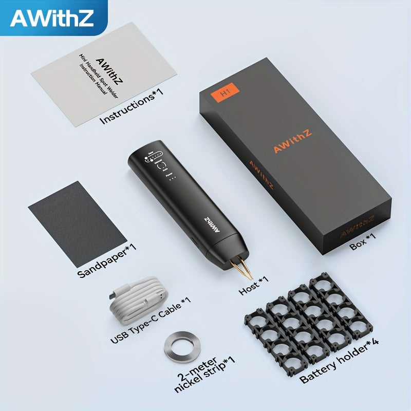 18650 litiy batareyasi bilan portativ qo'l bilan nuqta payvandlash to'plami, USB orqali zaryadlanadigan, nikel varaqalari va DIY loyihalari uchun ideal.